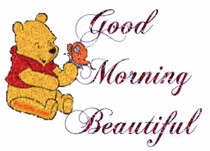 Pooh Good Morning Beautiful GIF