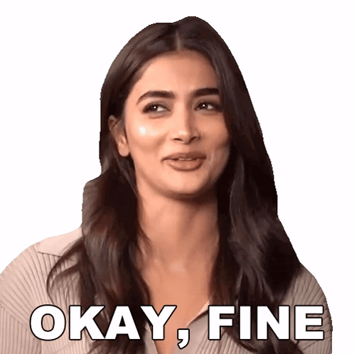 Pooja Hegde Okay Fine Well Ok GIF