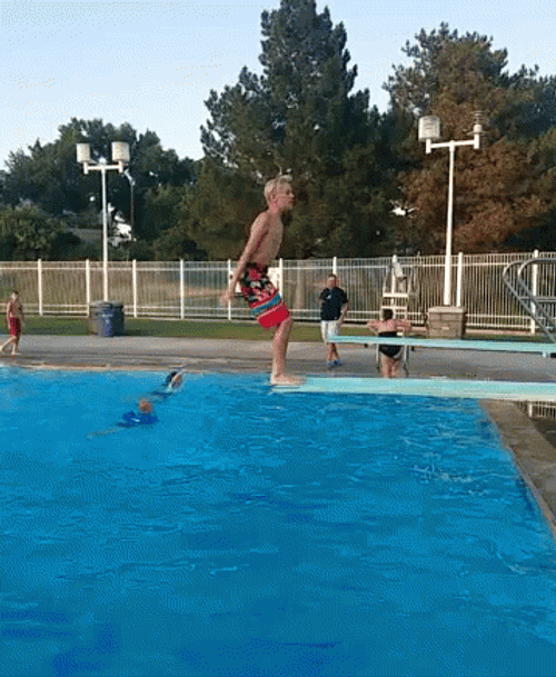 Pool Backflip GIF