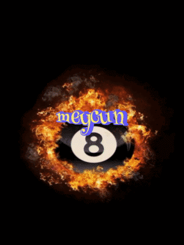 Pool Ball Number 8 Megan
