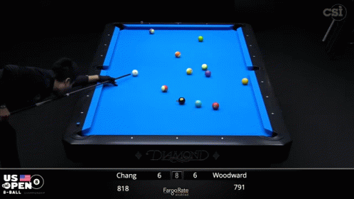 Pool Table Blue Cloth Diamond