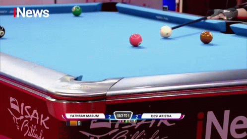 Pool Table With News Sign