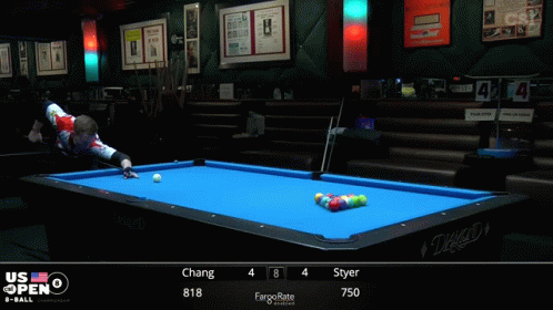 Pool Table With Number 750 on Bottom Right