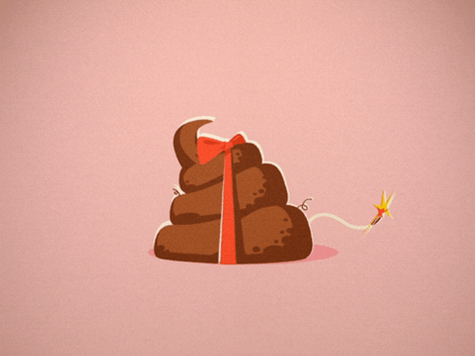 Poop Bomb Explosion GIF
