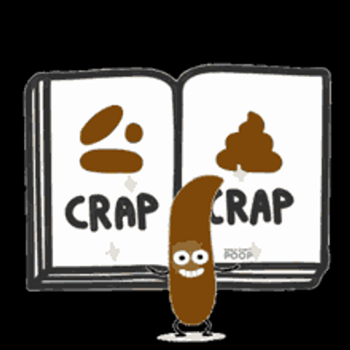Poop Emoji Flipping Pages Of Book GIF