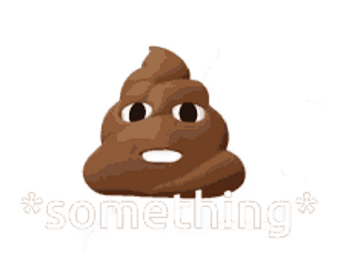 Poop Emoji Talking And Widening Eyes GIF