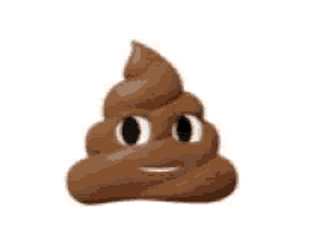 Poop Emoji With Different Facial Expressions GIF