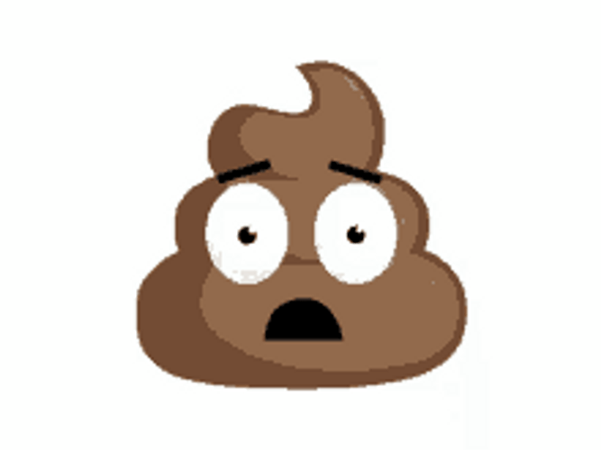 Poop Emoji Worried And Scared GIF 