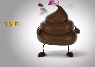 Poop With Arms and Legs Saying I Smell