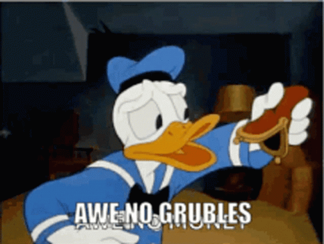 Poor Donald Duck No Money GIF