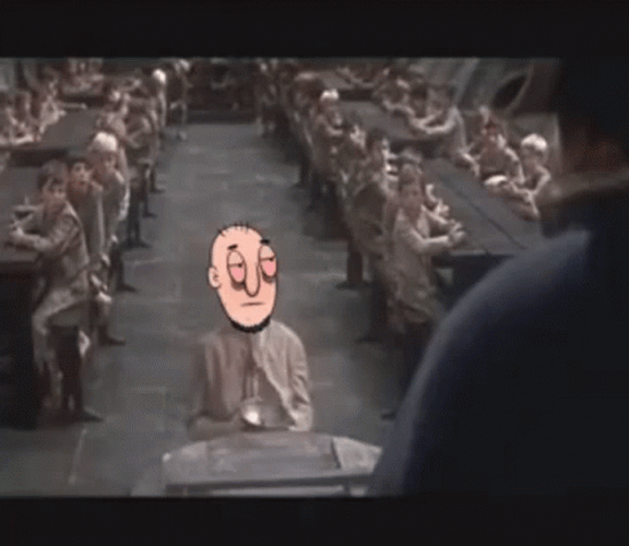 Poor Dude Begging For Some More GIF