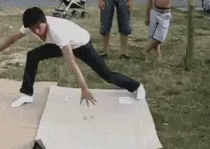 Poor Kid Got Hit From Breakdancing GIF