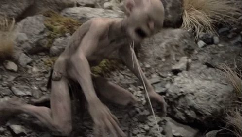 Poor Smeagol Trapped Alone GIF