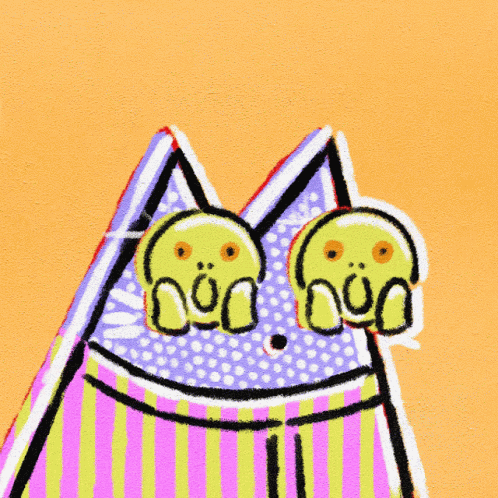 Pop Art Cat Nft GIF