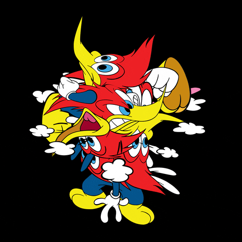 Pop Art Woody Woodpecker Laugh GIF