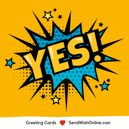 Pop Art Yess GIF