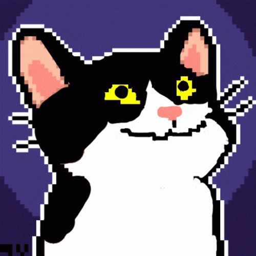 Pixelatte ☕🖌 on X: Pop Cat.. *pop* *pop* *pop* *pop* 🔊🔊 #popcat # pixelart #pixel_dailies #meme #cat  / X