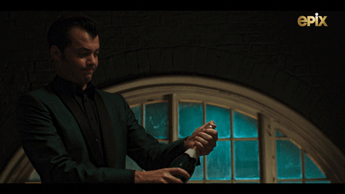 Pop Champagne Alfred Pennyworth GIF
