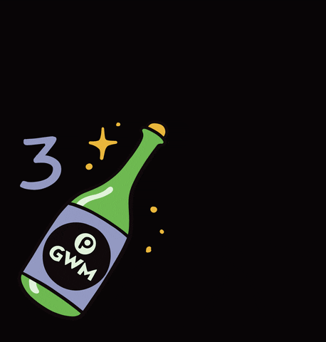 Pop Champagne Animated Bottle GIF