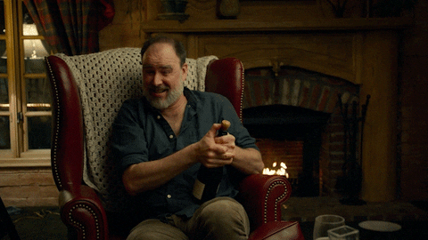Pop Champagne Drunk History Craig Cackowski GIF
