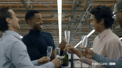Pop Champagne Lawrence Insecure Series GIF