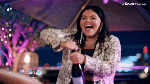 Pop Champagne Tiff Baira GIF