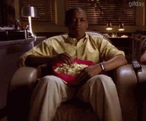 Popcorn Ready Eating Man GIF