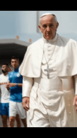 Pope Francis Mobile Strolling With Kids GIF