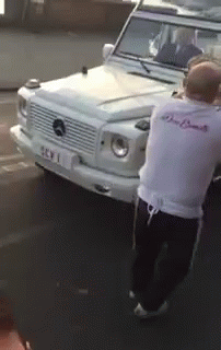 Pope Francis Shaking Hands In Pope Mobile GIF