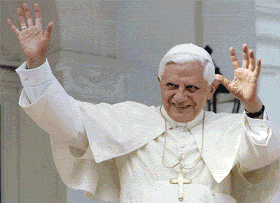 Pope Mobile Pope Benedict Xvi Waving GIF