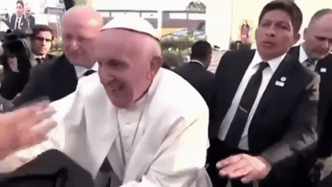 Pope Mobile Pope Francis Pulled GIF