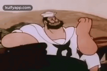 Popeye the Sailor on a Boat