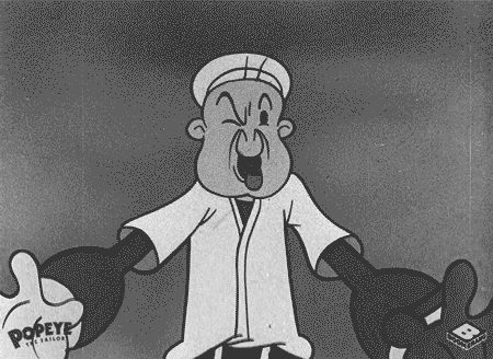Popeye The Sailorman Not Again Reaction GIF
