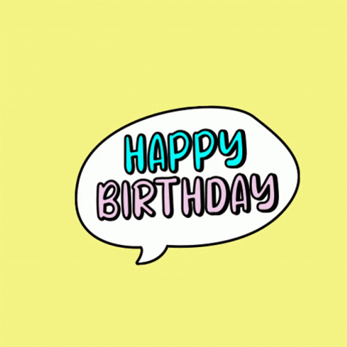 Popping Birth Day Greeting GIF