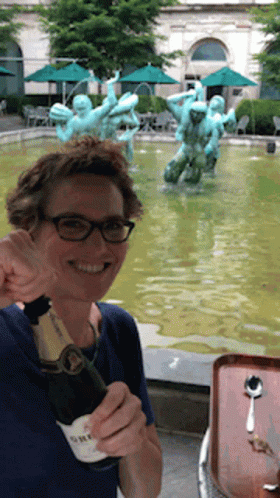 Cork Popping Champagne GIF