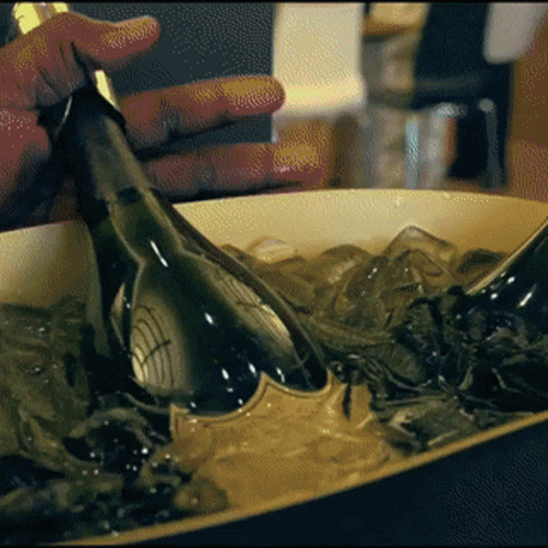 Champagne Popping Ad GIF