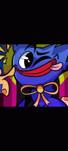 Poppy Playtime Huggy Wuggy Weird Face GIF