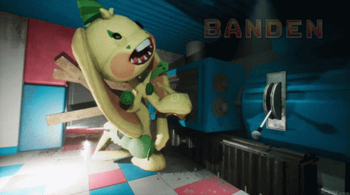 Poppy Playtime Bunzo Bunny Rolling Over GIF