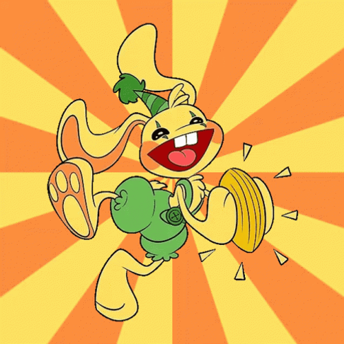 Poppy Playtime Bunny Sunburst Yellow Sunshine GIF