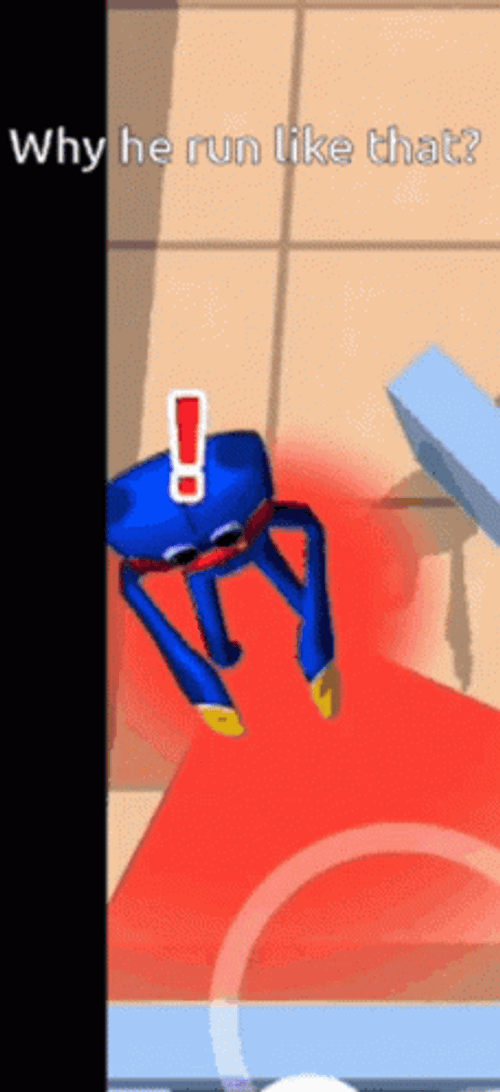 Poppy Playtime Huggy Wuggy Game Play GIF