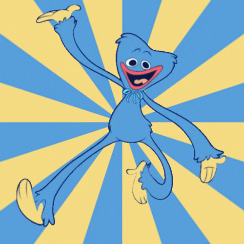 Poppy Playtime Huggy Wuggy Swirl Background GIF