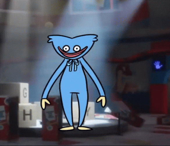 Poppy Playtime Huggy Wuggy Winking GIF