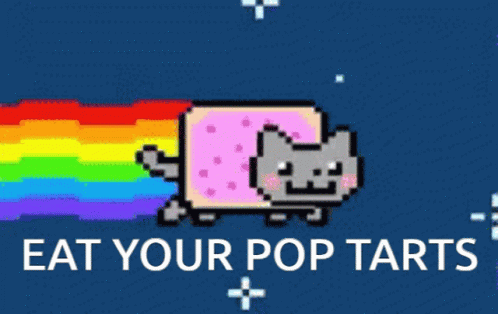 Poptart Cat Eat Your Tarts GIF