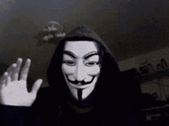 Popular Anonymous Mask Hackerman GIF