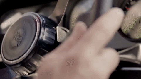 Porsche 911 Classic White Running GIF