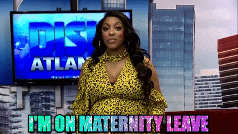 Porsha Williams Pregnant Belly On Maternity Leave GIF