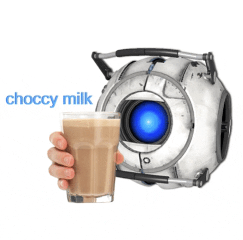 Portal 2 Chocolate Milk GIF
