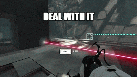 Portal 2 Opening Portals GIF