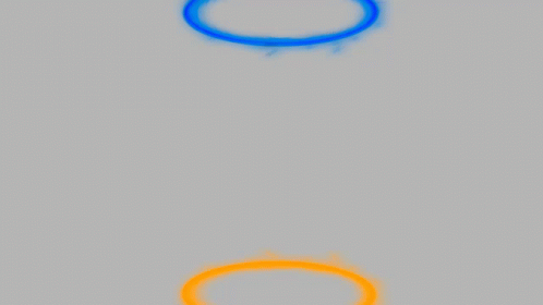 Funny Meme Head Travelling On Portal GIF