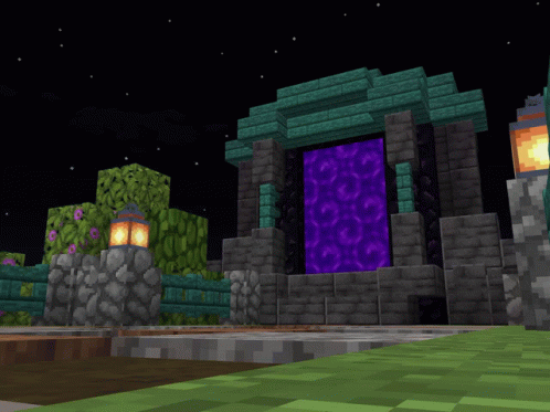 Mausoleum Portal Minecraft Video Game GIF